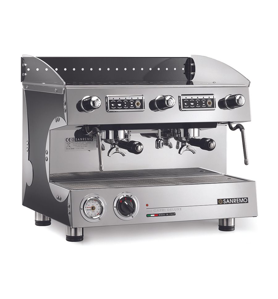 Кофемашина Sanremo Capri SED DLX (автомат) 2 гр. чёрная