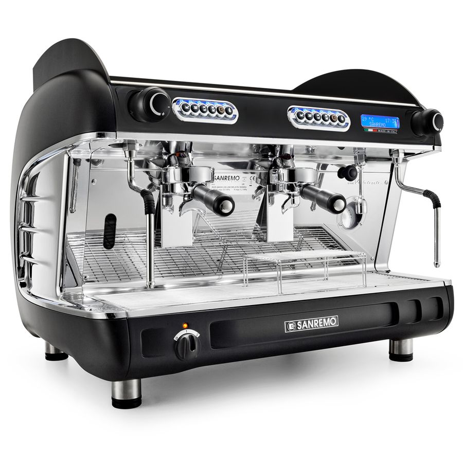 Кофемашина Sanremo Verona SED (автомат) 2 высокие гр. черная