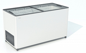 ЛАРЬ МОРОЗИЛЬНЫЙ FROSTOR F 500 С ПРЯМОЕ СТЕКЛО СЕРЫЙ (ПРОПАН)